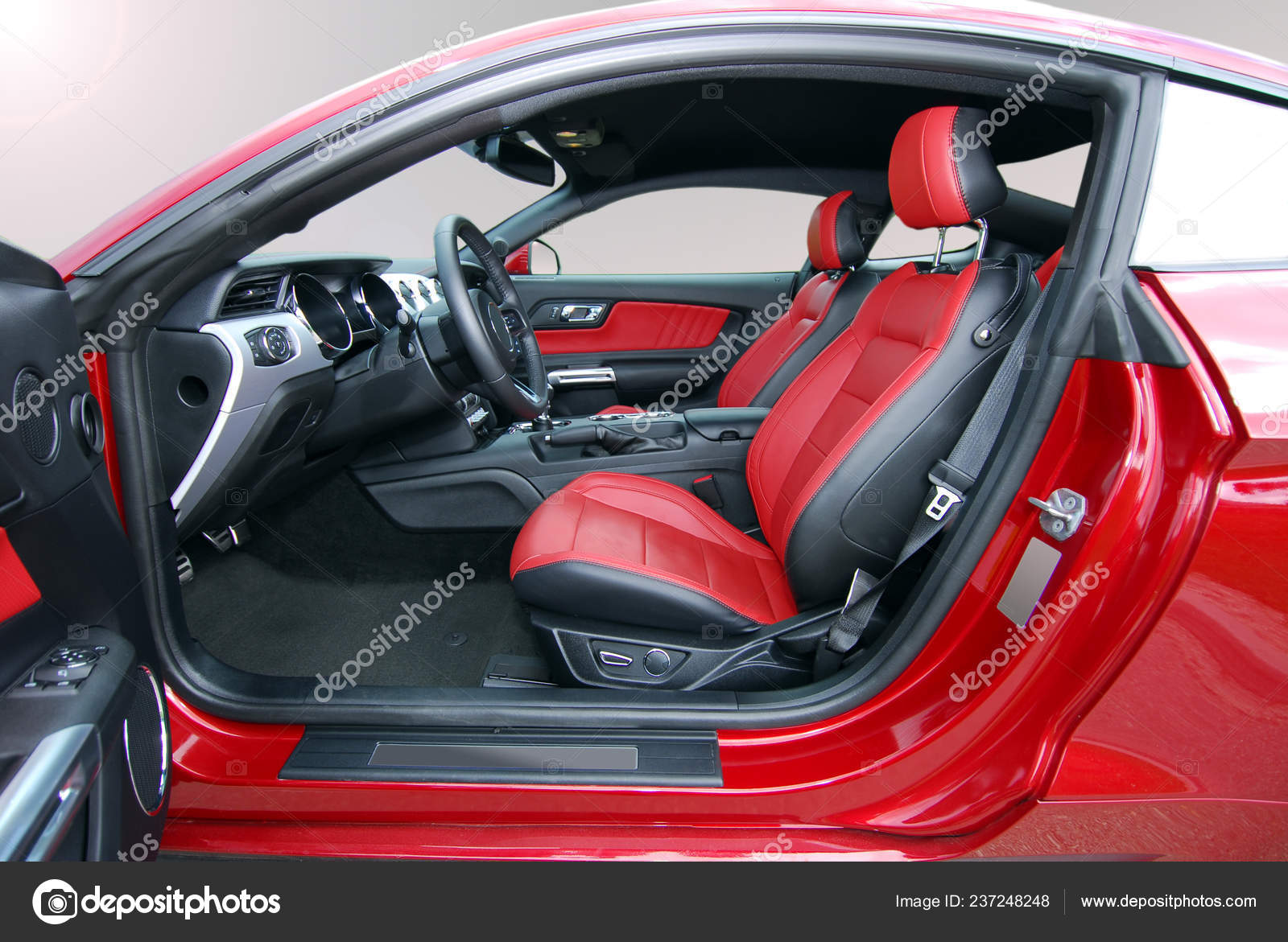Red Leather Interior Luxury Red Sport Car — Stock Photo © aselsa #237248248, image size:1600x1171