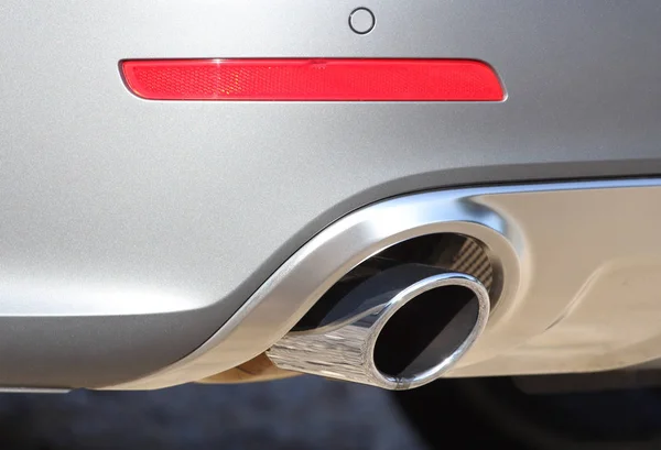 Close Tailpipe Passenger Car Royalty Free Stock Photos