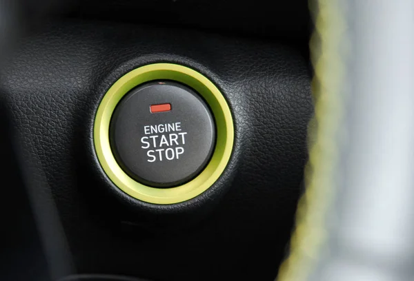 Auto Motor Start Stop Knop — Stockfoto