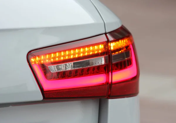 Activated Rear Lamp Modern Luxury Car — Stock Photo, Image