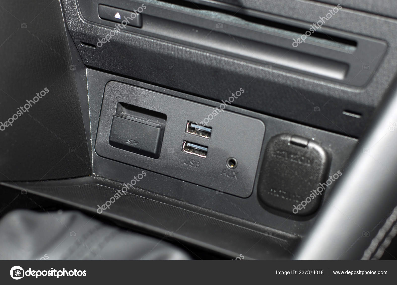 Usb Port Car Panel — Stock Photo © aselsa 237374018
