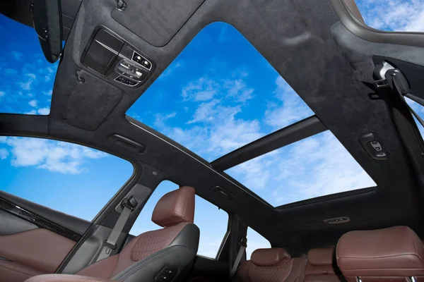 Panoramic Double Sunroof Passenger Car — Stock Photo, Image