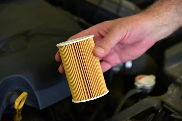 Replacement Car Oil Filter — Stock Photo, Image