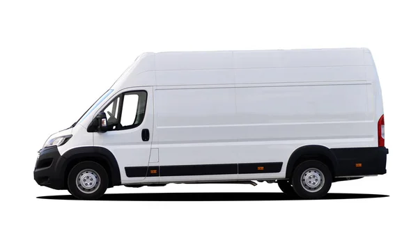 White Large Delivery Van — Stock Photo, Image