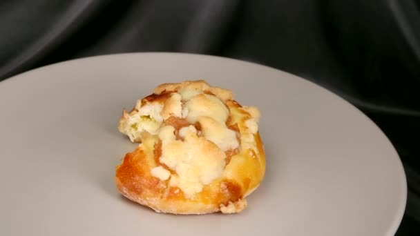 Kolace Tschechisches Traditionelles Süßes Dessert Meist Mit Mohn Marmelade Oder — Stockvideo