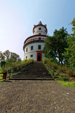 Çek Cumhuriyeti, Humprecht Chateau - 9 Eylül 2017: Barok kale Sobotka town yakınındaki. Bir av köşkü kullanıldı. Cesky Raj (bohem cennet Orta Avrupa, Milli Park).