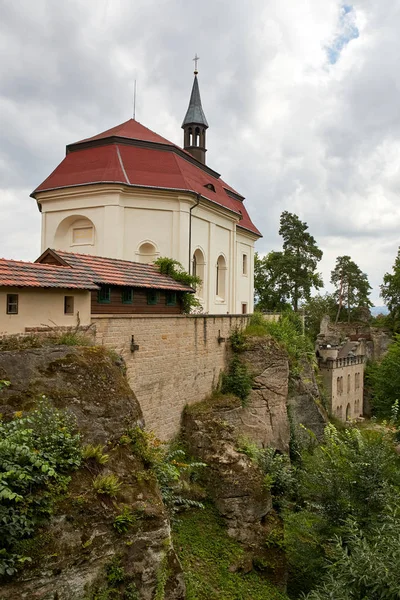 Tschechische Republik Valdstejn August 2016 Ruine Der Gotischen Burg Valdstejn — Stockfoto