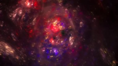 Soyut sorunsuz hareket arka plan. Renkli toz koyu arka plan üzerinde hareketli bir renk alanı olarak. Döngü mümkün video.