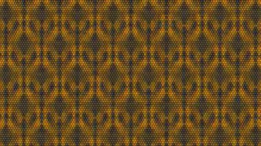 Soyut sorunsuz hareket arka plan. Gri şekiller hücrenin üzerine hareketli arı bal peteği ve sarı veya altın dalga seviyorum. Döngü mümkün video.