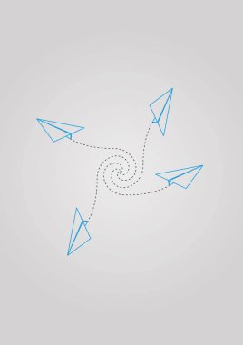 spiral ve kağıt düzlemler