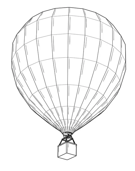 Heteluchtballon — Stockvector