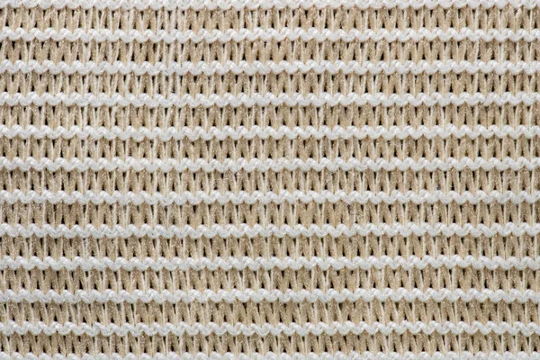 Beige Cotton Fabric Stripes Texture Background — Stock Photo, Image