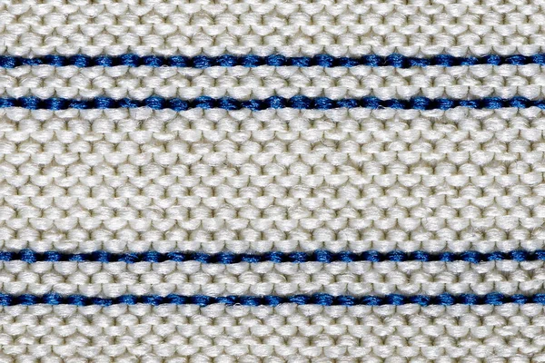 Ткань Белого Трикотажа Полосками Фоне Текстуры — стоковое фото