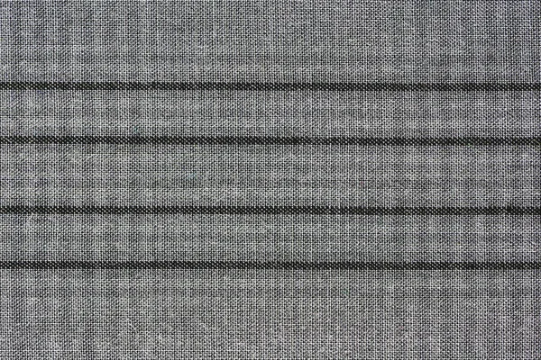 Grau Baumwollstoff Mit Streifen Textur Hintergrund — Stockfoto