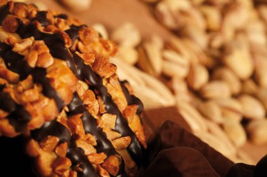 Kurabiye fındık rüyalar. Tatlılar ve antep fıstığı.