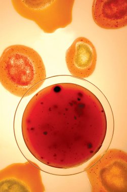 İlkel çorba. Soyut Renkler dolu.