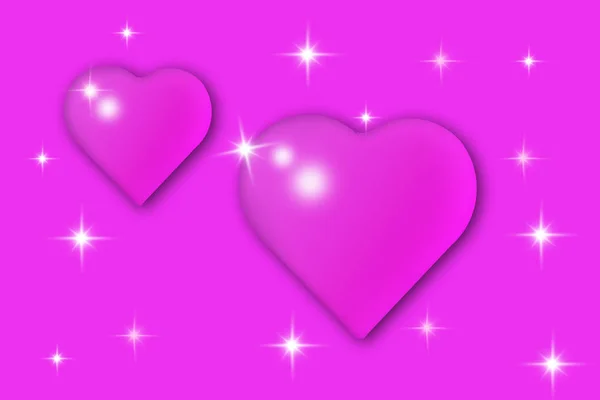 A drop of purple heart shape on a purple background with the idea of showing love.