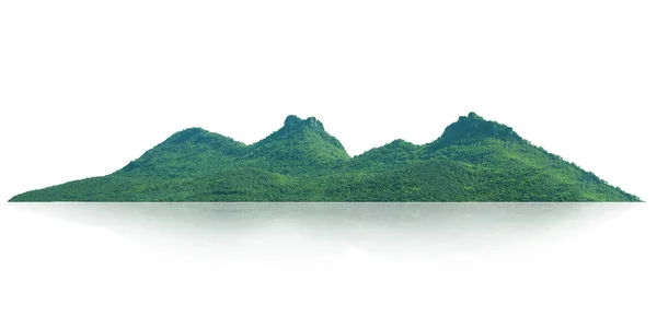 Panorama Mountain Isolated White Background Clipping Path — Stock Photo, Image