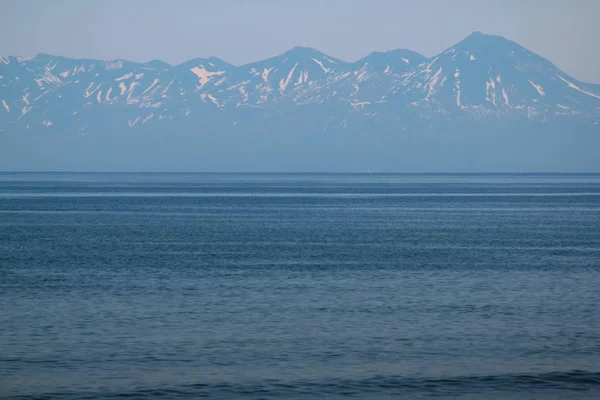 Hory Jsou Pozadí Země Jezero — Stock fotografie