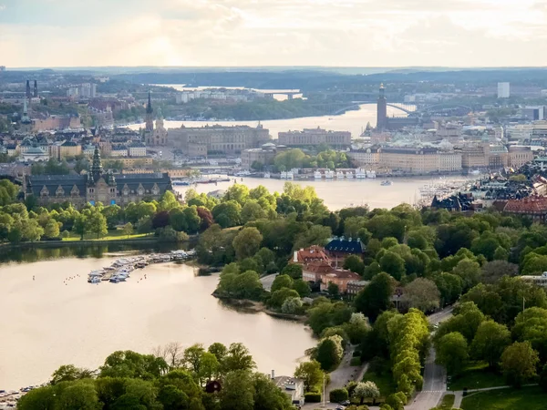 Sverige Stockholm Maj 2011 Vacker Utsikt Över Stockholm City Från — Stockfoto