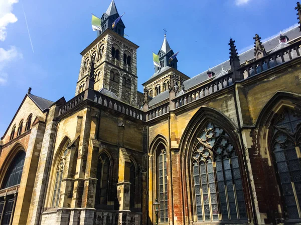 Basilique Saint Servace Par Une Journée Ensoleillée Maastricht Pays Bas — Photo