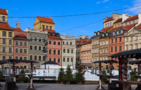 Варшава / Польша - 27 февраля 2019 года: Рыночная площадь Старого города — стоковое фото