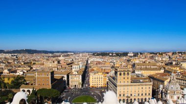 Hava kenti Roma İtalya üzerinden Vittorio Emanuele II Monumen