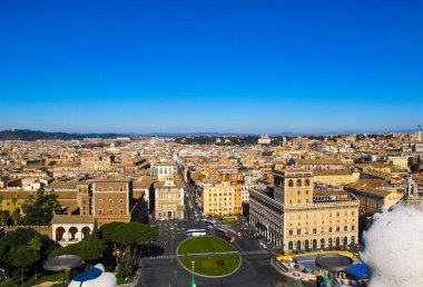 Hava kenti Roma İtalya üzerinden Vittorio Emanuele II Monumen