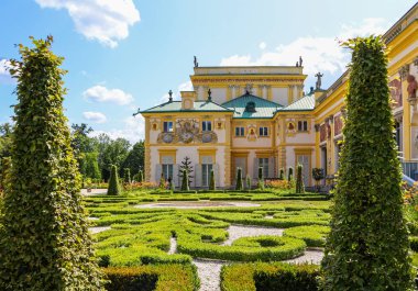 Royal Wilanow Palace in Warsaw. Residence of King John III Sobie clipart