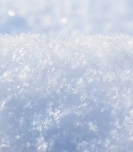 新雪的背景。 自然冬季背景。 白雪公主 — 图库照片