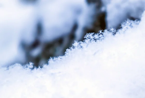 新雪的背景。 自然冬季背景。 白雪公主 — 图库照片