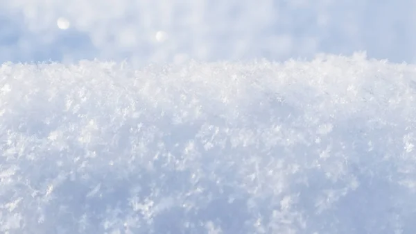 Fond de neige fraîche. Fond naturel d'hiver. Texture de neige — Photo