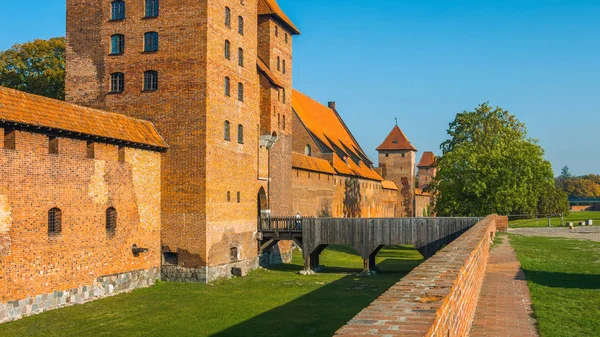 stock image Castle in poland - 2019 - red brick building