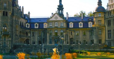 Saray Polna-güzel Saray bahçesi-yürüyüş için bir yer-Ocak 2019..