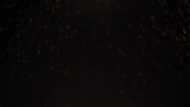 Golden Christmas Snowstorm Vfx Particles Swirling Randomly Blown Wind Snowstorm — Stock Video