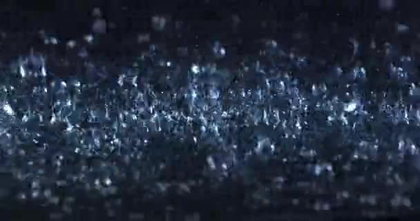 Heavy Rain Splashing Front Camera Black Screen Raindrops Splashing Rain — Stock Video