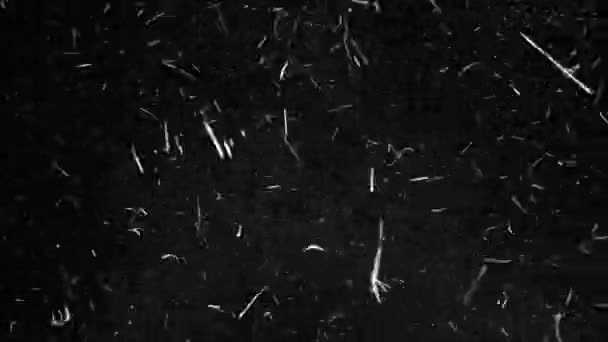 Νέφος Σκόνης Και Εκρήξεων Σανού Κατεβαίνει Αργή Κίνηση — Αρχείο Βίντεο