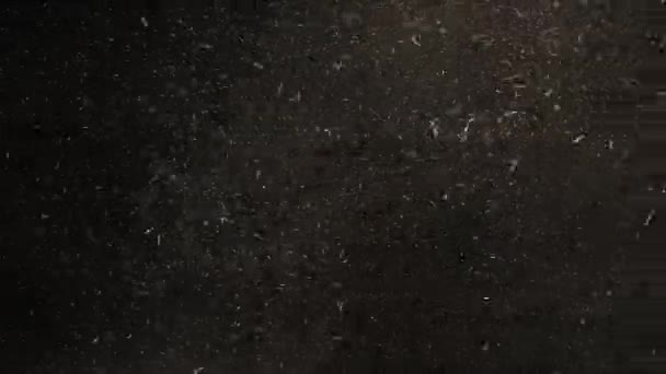 Хмара Вибуху Пилу Сміття Спускається Повільному Темпі — стокове відео