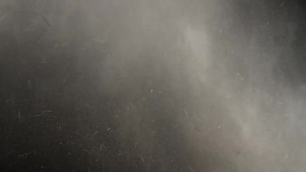 Poeira Feno Explosão Detritos Nuvem Descendo Câmera Lenta — Vídeo de Stock