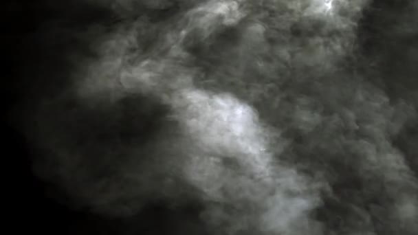 Dramatique Halloween Fumée Rampante Brouillard Effet Vfx Insert Élément — Video