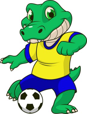 Timsah futbol oynar.