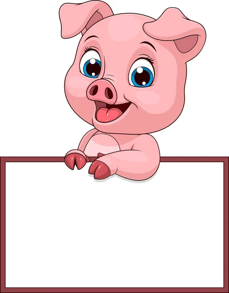 Смешная свинья — стоковый вектор