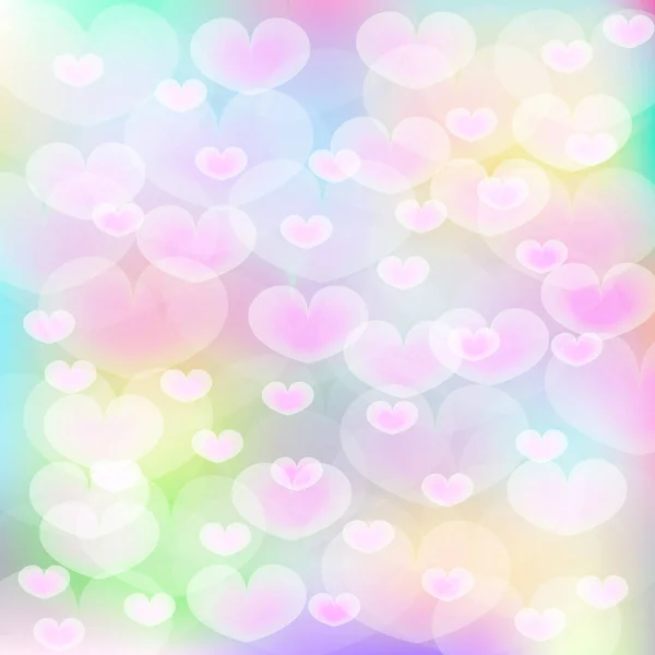 Pink Hearts Multi Color Background Valentine Day — Stock Photo, Image