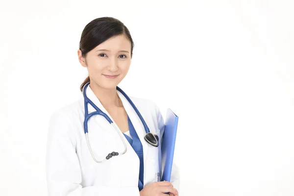 Retrato Uma Médica Feminina — Fotografia de Stock