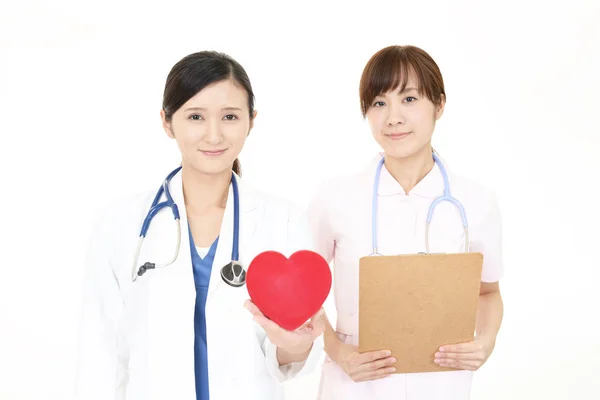 Asiatiska Läkare Och Sjuksköterska — Stockfoto