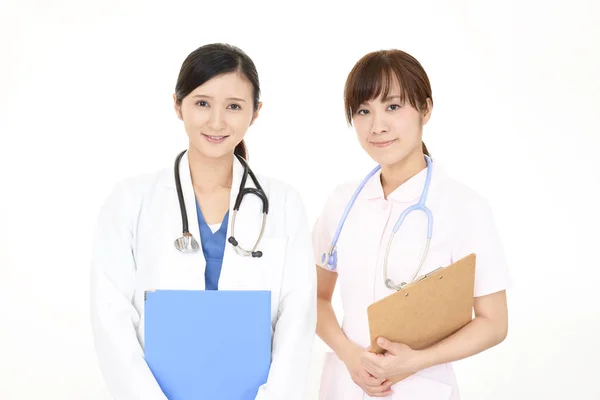 Asiatische Arzt Und Krankenschwester — Stockfoto