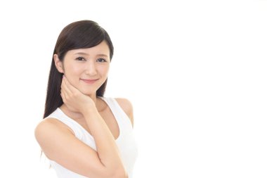 Rahat, güzel genç bayan..