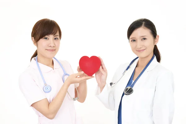 Asiatische Arzt Und Krankenschwester — Stockfoto