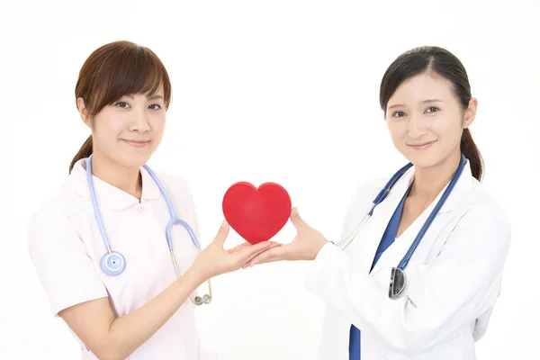 Asijské Lékař Zdravotní Sestra — Stock fotografie