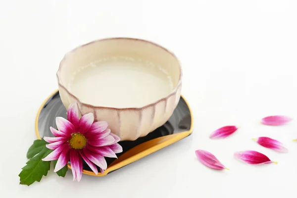 Amazake Het Een Zoete Drank Gemaakt Van Gefermenteerde Rijst — Stockfoto